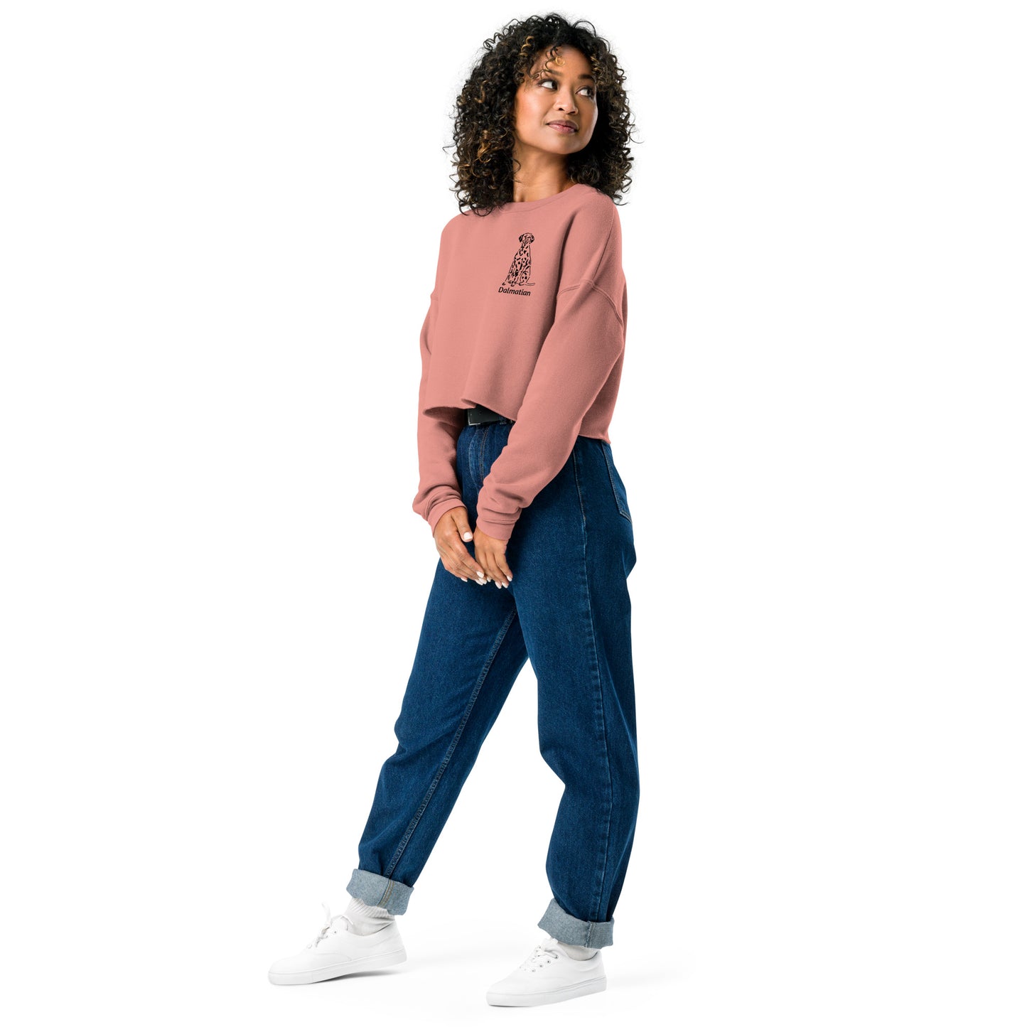 Dalmatian crop sweatshirt