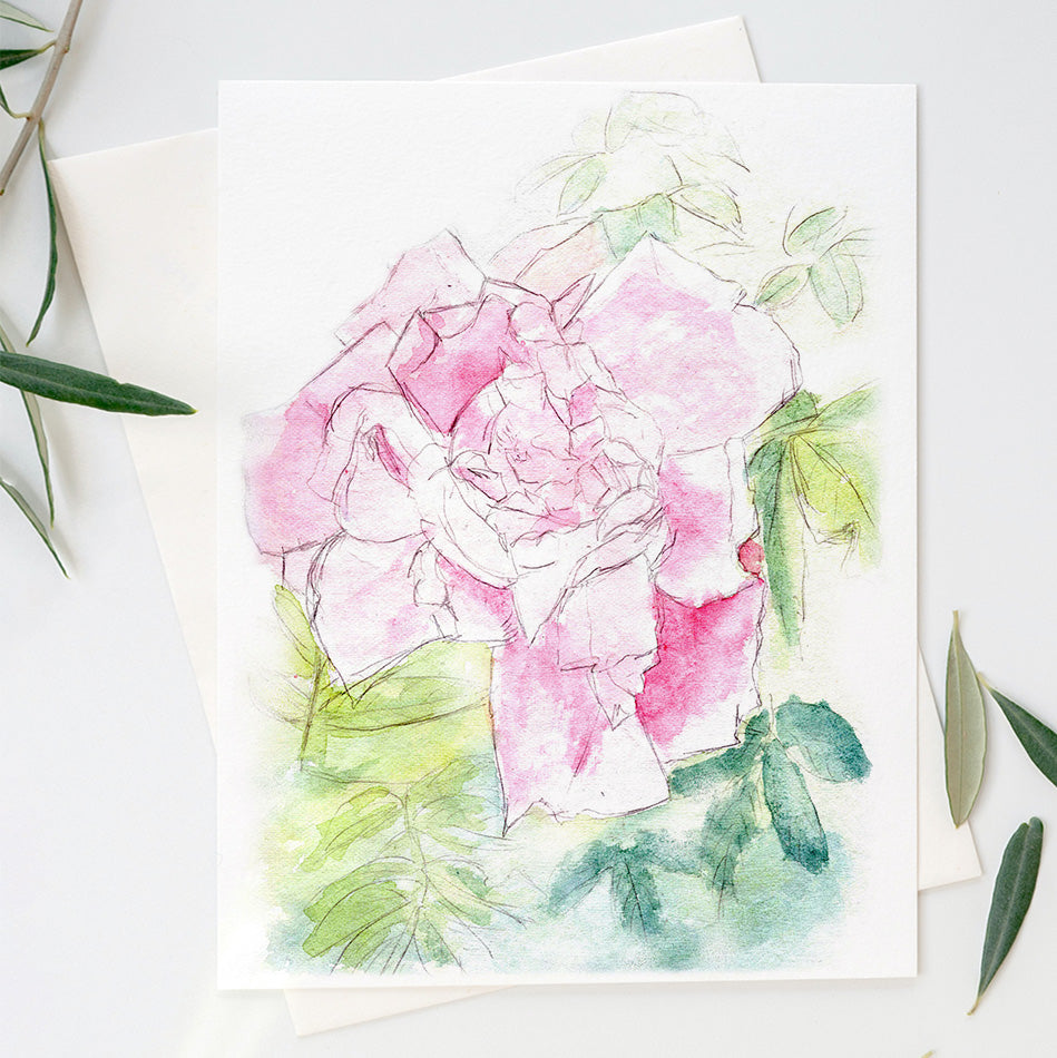 Easter floral greeting card
