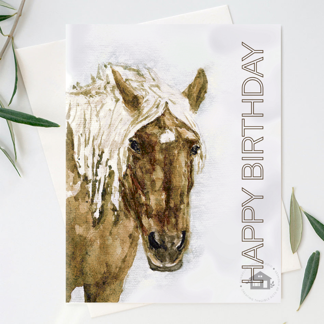 hand-painted watercolor greeting card