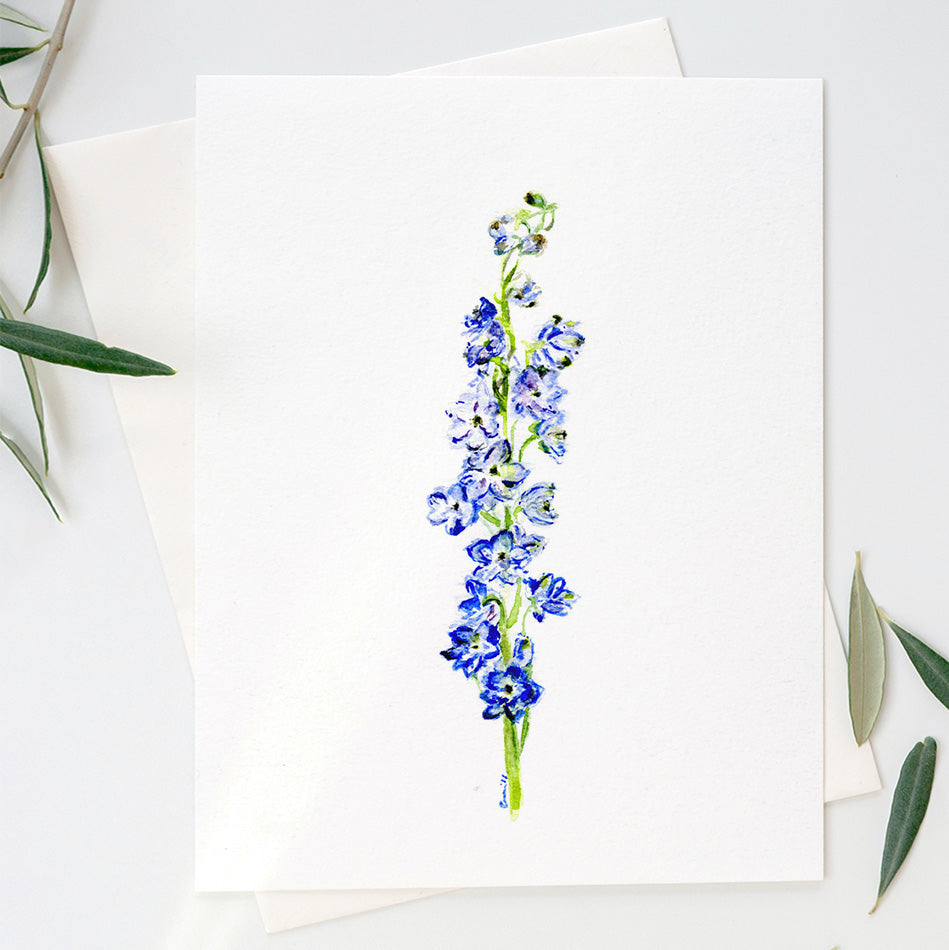 Simple Joy Greeting Card – Frameable Floral Art Print