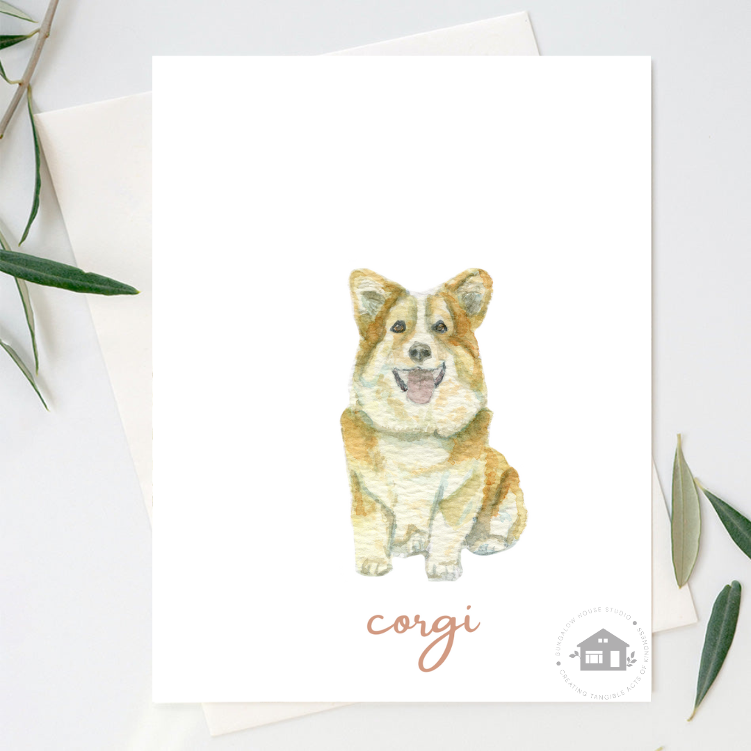 Corgi Greeting Cards