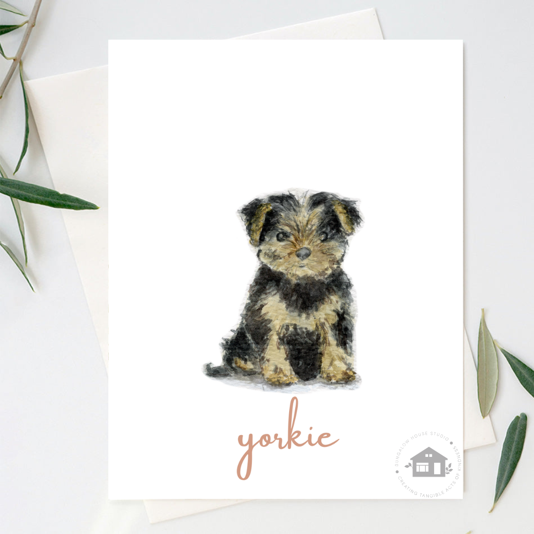 Yorkie Greeting Cards