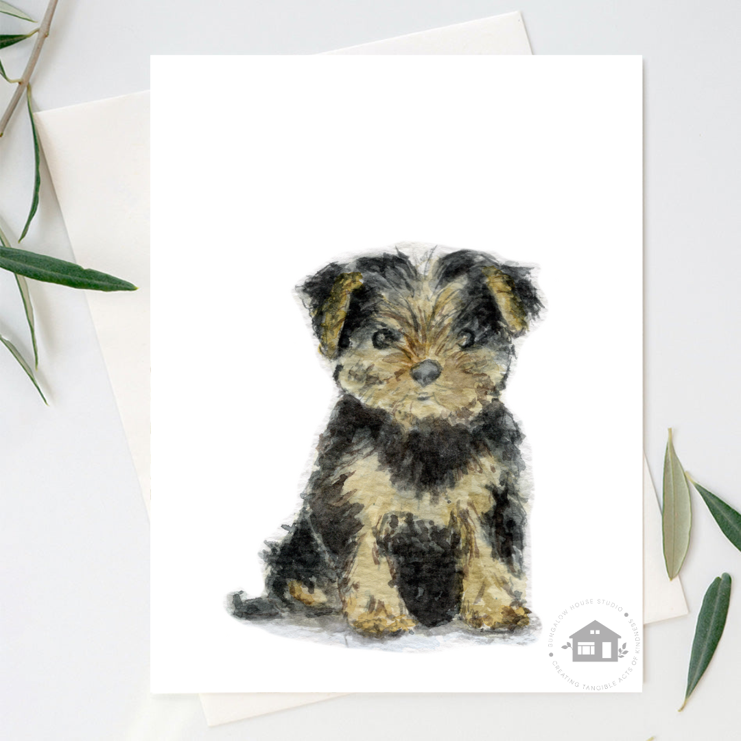 Yorkie Greeting Cards