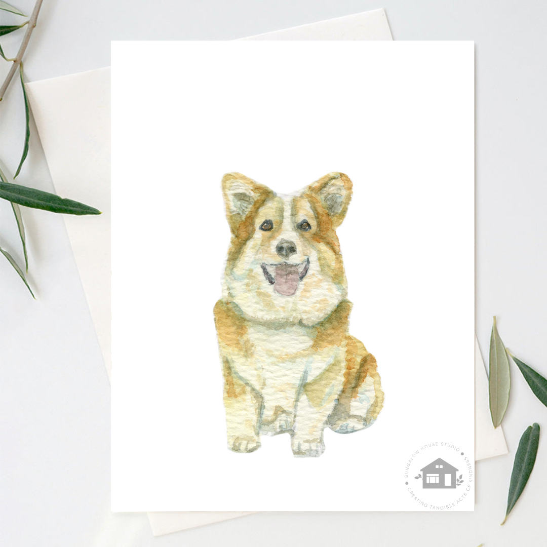 Corgi Greeting Cards