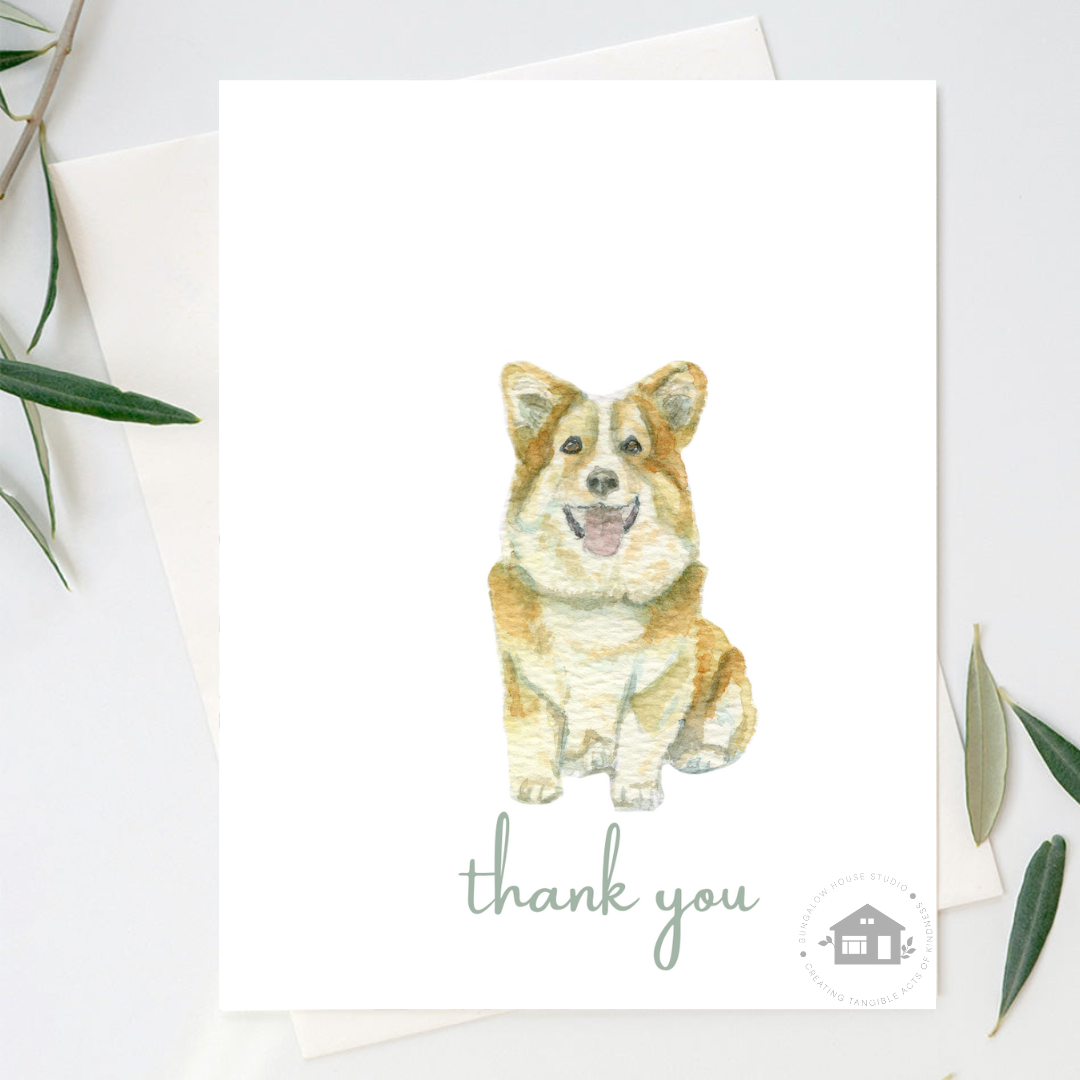 Corgi Greeting Cards