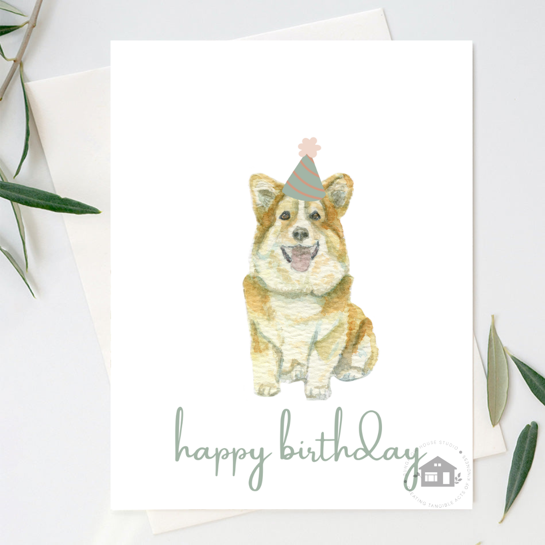 Corgi Greeting Cards