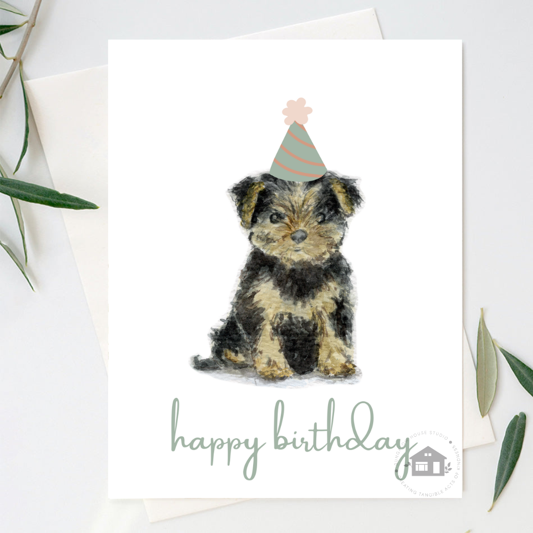 Yorkie Greeting Cards