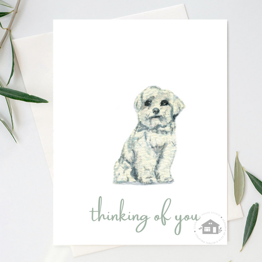 Maltese Greeting Cards (Thinking of You)