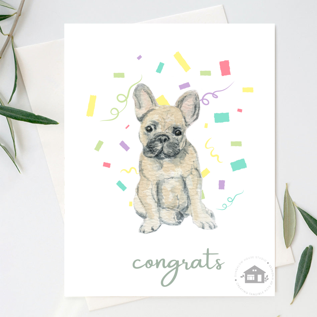 French Bulldog Greeting Cards