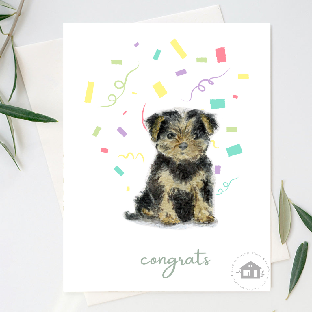 Yorkie Greeting Cards