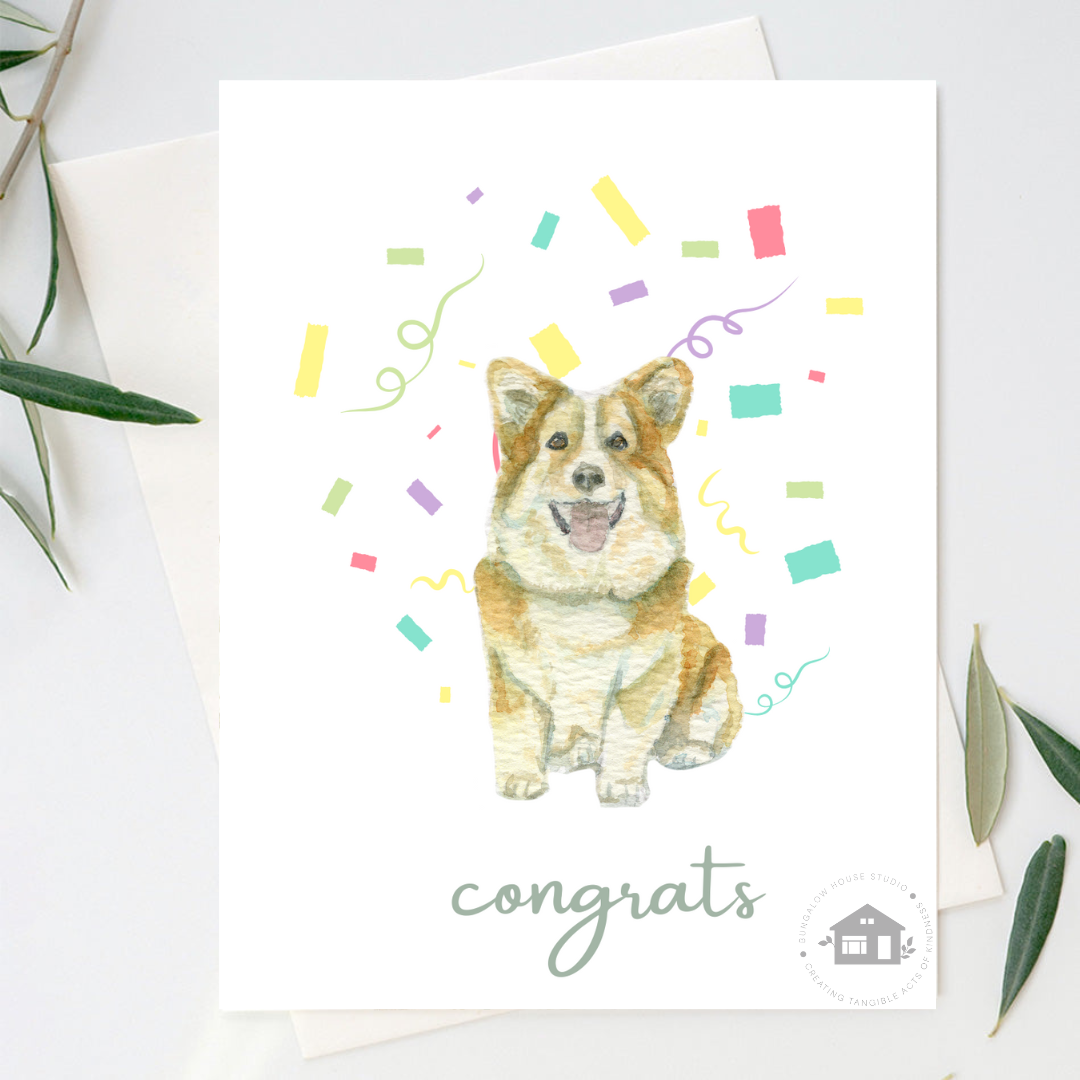 Corgi Greeting Cards