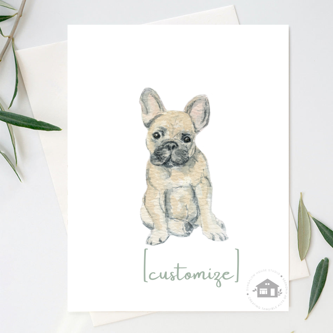 French Bulldog Greeting Cards