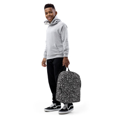 Dalmatian print backpack with laptop pocket