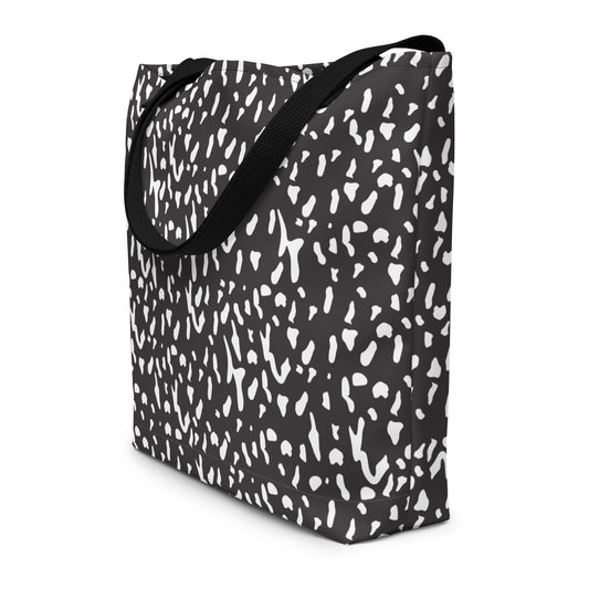 Dalmatian print tote bag for dog lovers