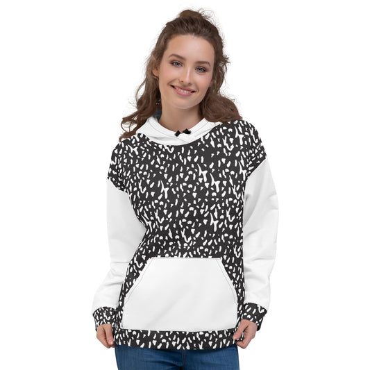 Dalmatian print unisex hoodie for dog lovers