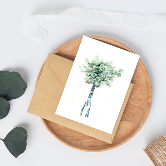 Eleanor Floral Greeting Card – Limited Edition Art from Our Floral Collection