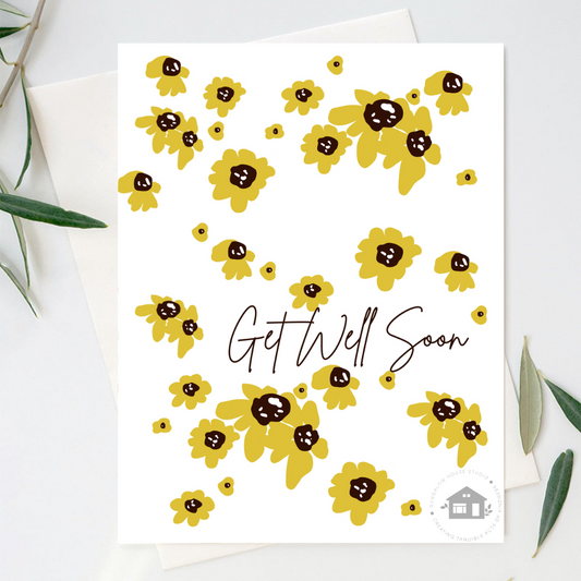 Black-Eyed Susan Greeting Cards (Get Well Soon)