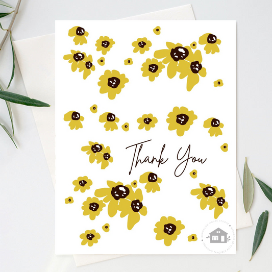 Black-Eyed Susan Greeting Cards (Thank you)