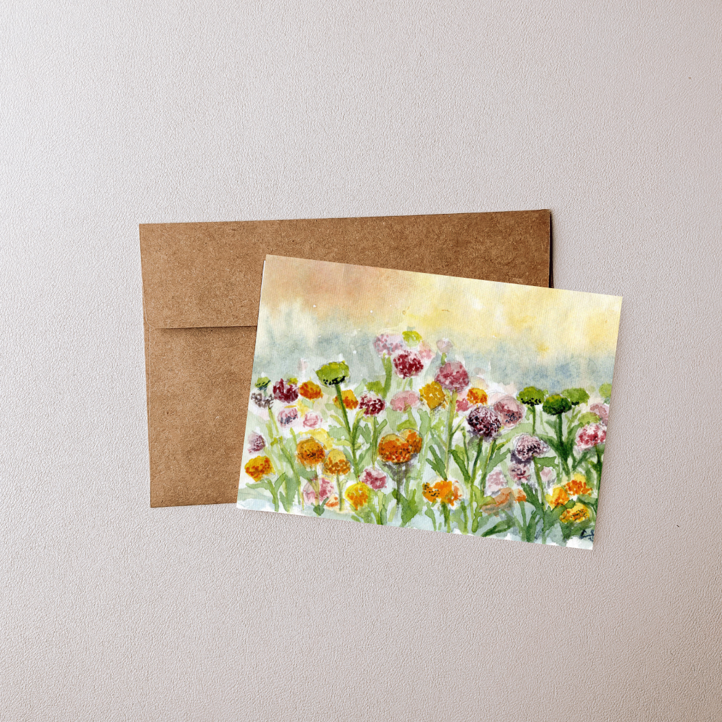 Wildflowers with envelope
