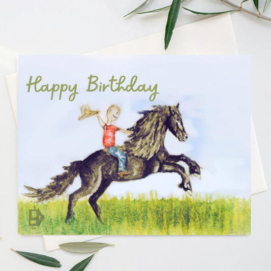 hand-painted watercolor greeting card