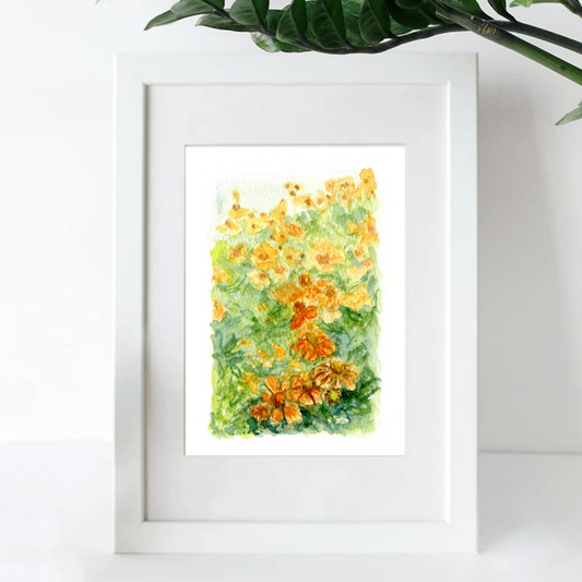 Peak into the Meadow Art Print