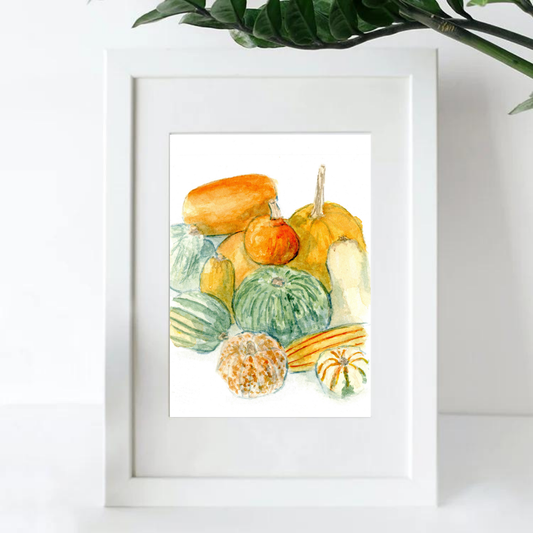 Fall Squash Art Print