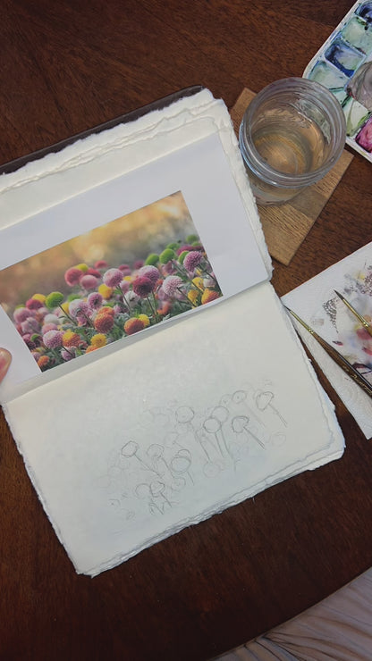 Golden Wildflower Greeting Card