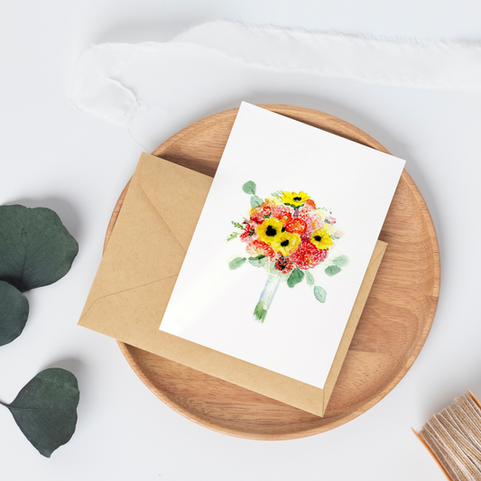 sunflower greeting card