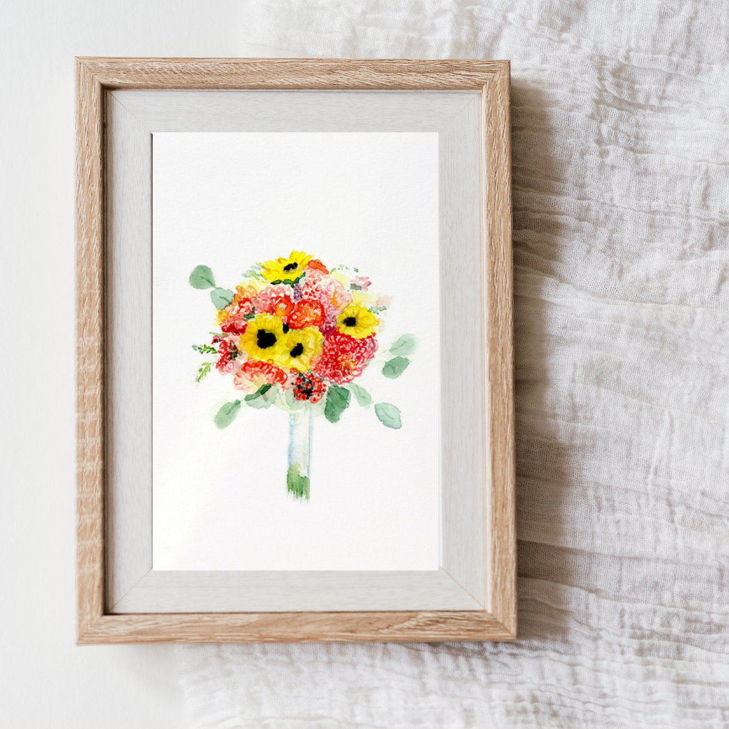 sunflower mini art print