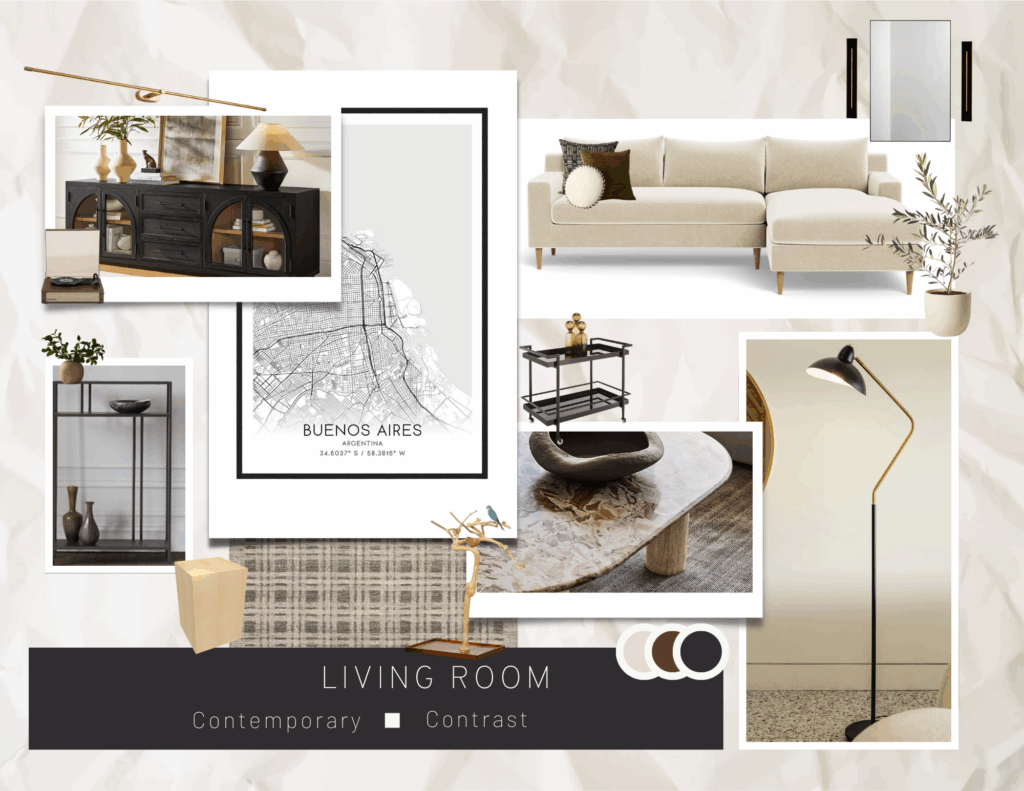 Client finished mood board